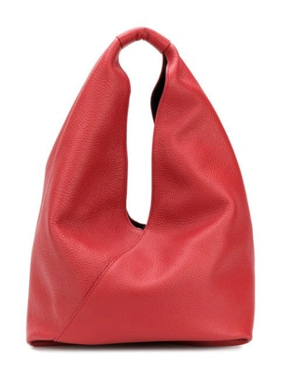 Shop Mm6 Maison Margiela Oversized Tote In Red