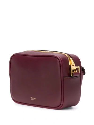 Shop Tom Ford Smooth Camera Bag In Red
