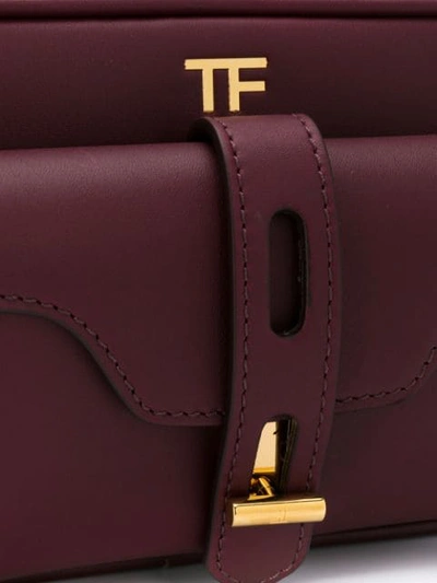 Shop Tom Ford Smooth Camera Bag In Red