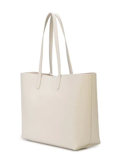 Shop Saint Laurent Shopping Tote In Neutrals