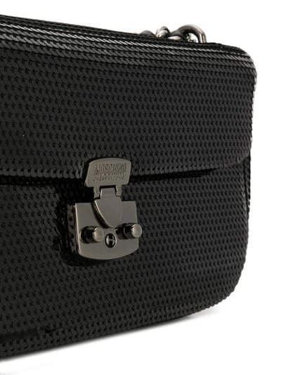 Shop Moschino Cheap & Chic Rocco Shoulder Bag In Black
