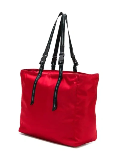 Shop Prada Shopper Mit Logo In Red