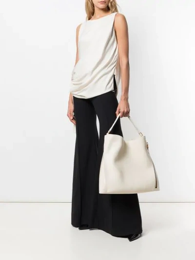 Shop Tom Ford Alix Hobo Tote Bag In White