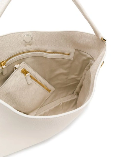 Shop Tom Ford Alix Hobo Tote Bag In White