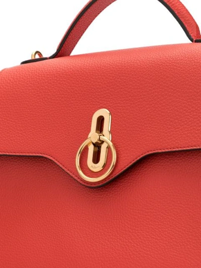 Shop Mulberry Small Seaton Tote Bag In Red