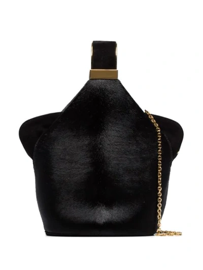 Shop Bienen-davis Kit Haircalf Bucket Bag In Black