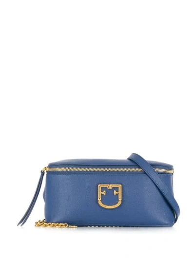 Shop Furla Belvedere Belt Bag In Blue