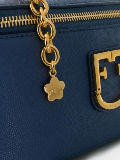 Shop Furla Belvedere Belt Bag In Blue