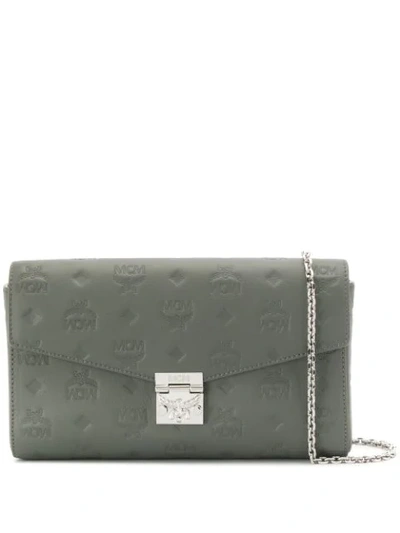 Shop Mcm Millie Crossbody Bag In Ec Charcol