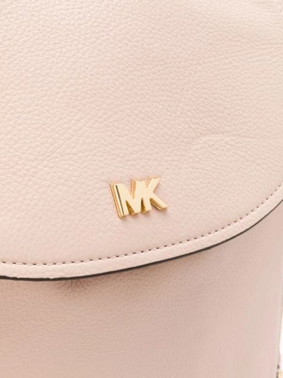 Shop Michael Michael Kors Logo Plaque Backpack - Pink