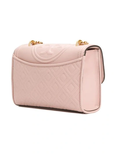 Shop Tory Burch Quilted Foldover Shoulder Bag In Pink