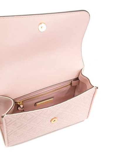 Shop Tory Burch Quilted Foldover Shoulder Bag In Pink