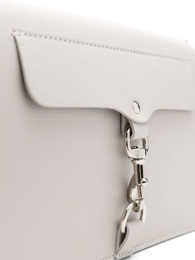 Shop Rebecca Minkoff Mab Flap Crossbody Bag In Grey