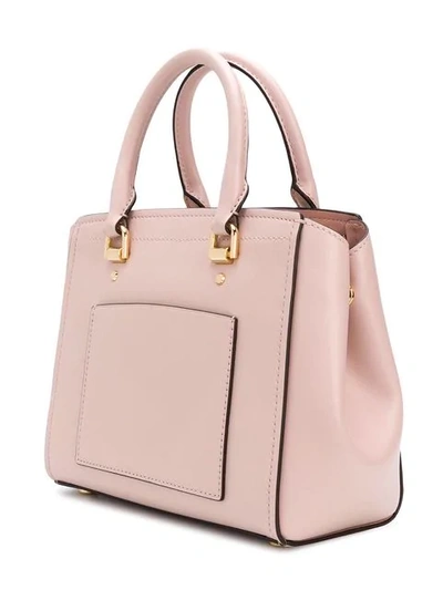 Shop Michael Michael Kors Benning Medium Satchel In Pink