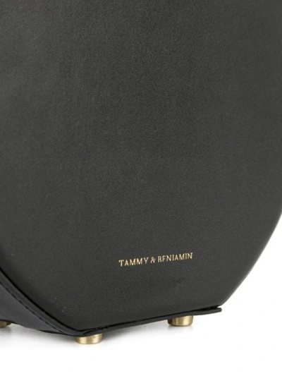 Shop Tammy & Benjamin Hatbox Mini Bag In Black