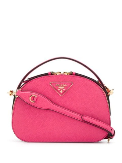 Shop Prada Top Handle Tote Bag - Pink