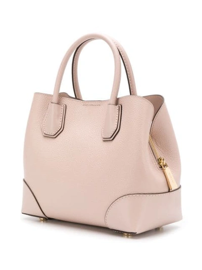 Shop Michael Michael Kors Small Mercer Gallery Tote In Pink