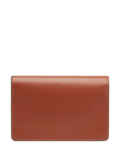 Shop Fendi Wallet On Chain Bag In F16gp-rust +soft Gold