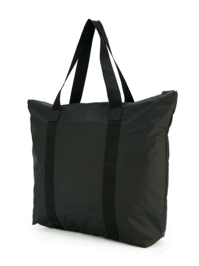 Shop Rains Large Tote Bag In Black