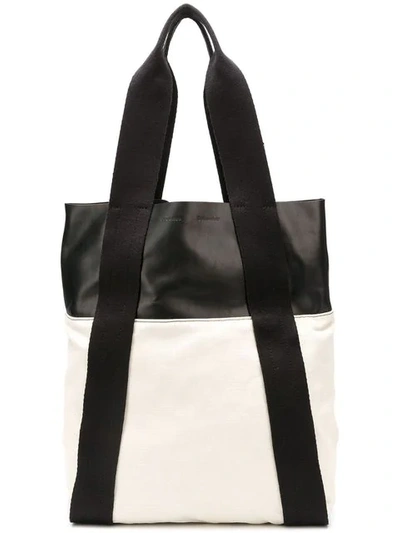 PROENZA SCHOULER LEATHER-PANELLED TOTE - 中性色