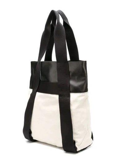 PROENZA SCHOULER LEATHER-PANELLED TOTE - 中性色