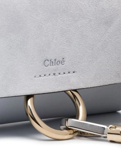 Shop Chloé Faye Shoulder Bag In Light Blue