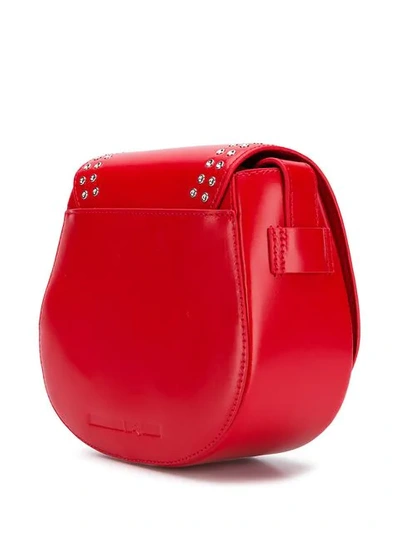 Shop Mcq By Alexander Mcqueen Studded Mini Satchel Bag In Red