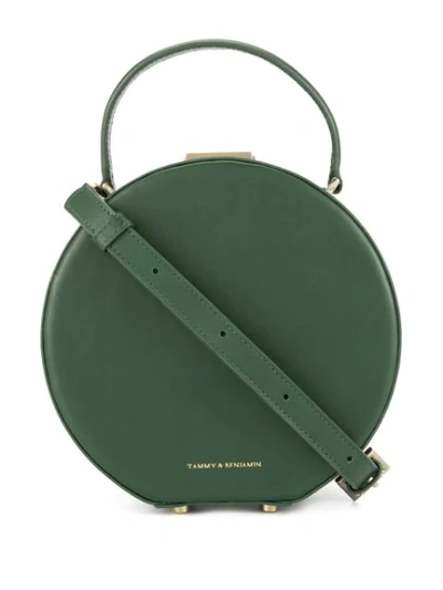 Shop Tammy & Benjamin Hatbox Mini Bag In Green