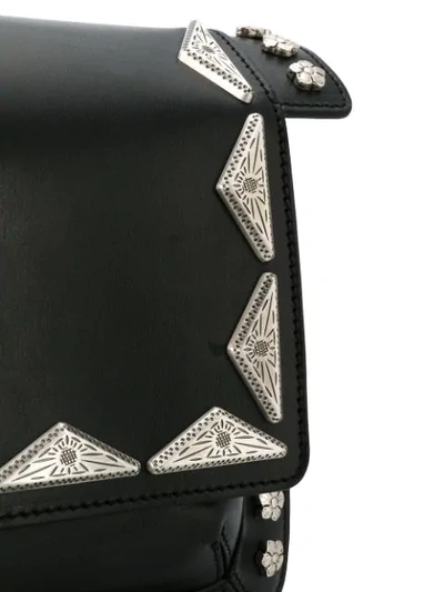 Shop Isabel Marant Stud Embellished Shoulder Bag In Black