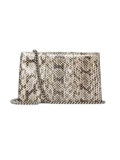 Shop Gucci Dionysus Super Mini Snakeskin Bag In White