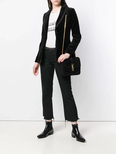 Shop Saint Laurent Sulpice Shoulder Bag In Black