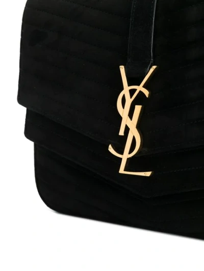 Shop Saint Laurent Sulpice Shoulder Bag In Black