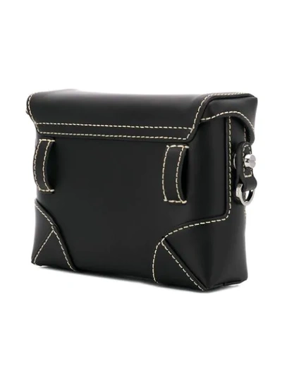 Shop Mcm Foldover Belt Bag In Black