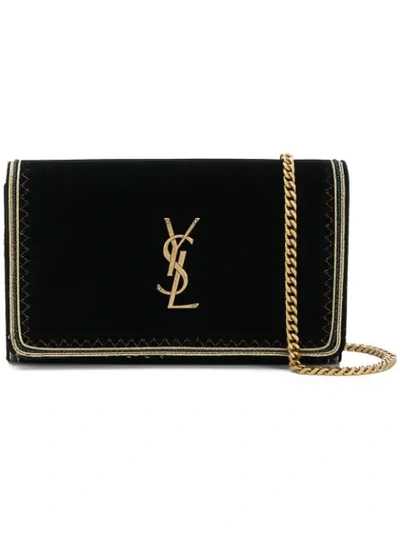 Shop Saint Laurent Kate Shoulder Bag - Black