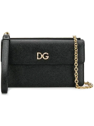 Shop Dolce & Gabbana Small Clutch Bag In Black