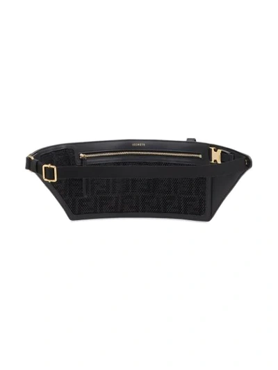 Shop Fendi Pockets Belt Bag In Black