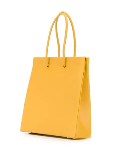 Shop Medea Small Prima Tote Bag In Yellow