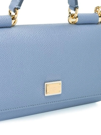 Shop Dolce & Gabbana Mini 'von' Wallet Crossbody Bag - Blue In 8h422