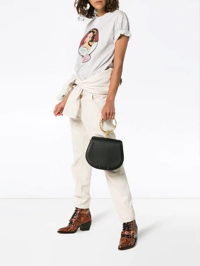 Shop Chloé Black Nile Medium Leather Bracelet Bag