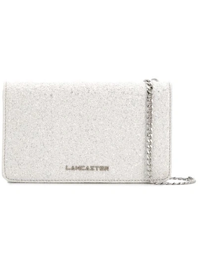 Shop Lancaster Mini Clutch Bag In Silver