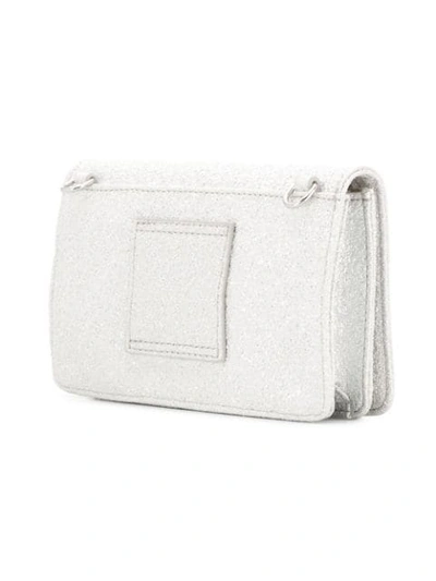 Shop Lancaster Mini Clutch Bag In Silver