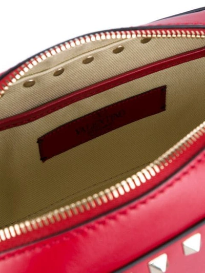 Shop Valentino 'rockstud' Shoulder Bag In Red