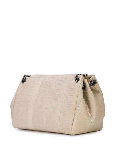Shop Saint Laurent Nolita Shoulder Bag In White