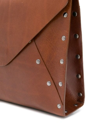 Shop A.f.vandevorst Studded Shoulder Bag In Brown