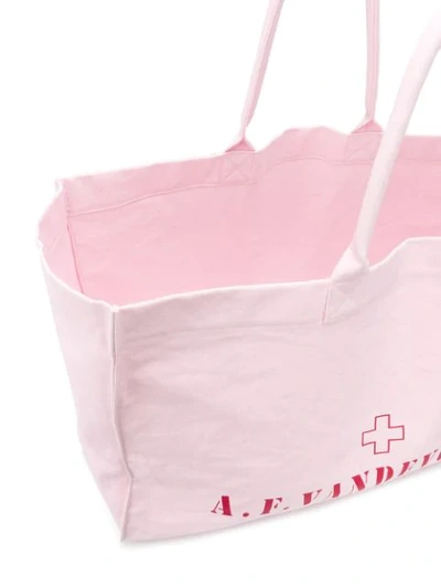 Shop A.f.vandevorst Logo Large Tote Bag In Pink