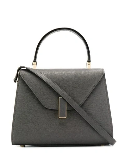 Shop Valextra Iside Tote In Grey
