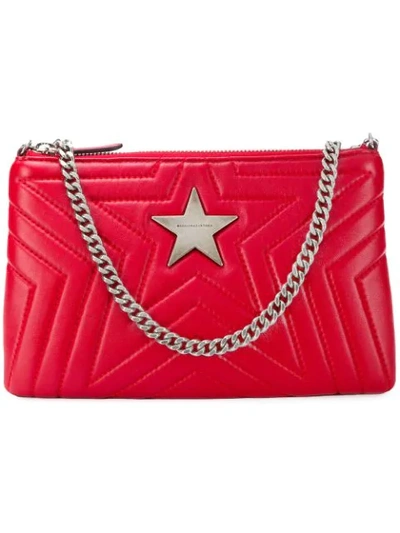 Shop Stella Mccartney Stella Star Clutch Bag In Red