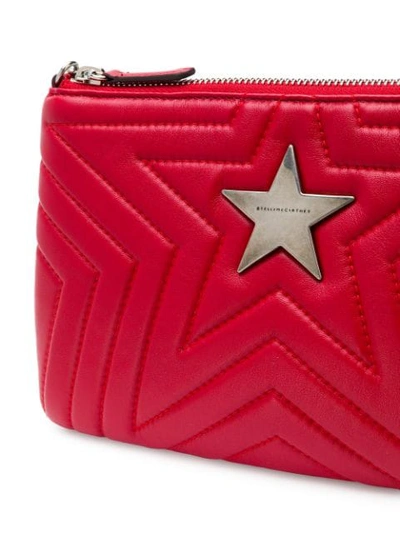 Shop Stella Mccartney Stella Star Clutch Bag In Red
