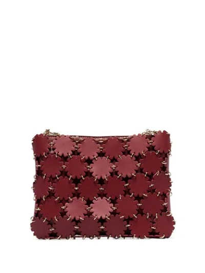 Shop Rabanne Blossom 1969 Laser-cut Shoulder Bag In Red