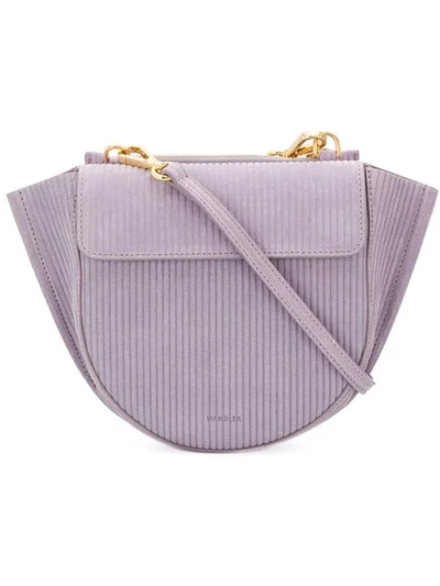 Shop Wandler Mini Corduroy Bag In Purple